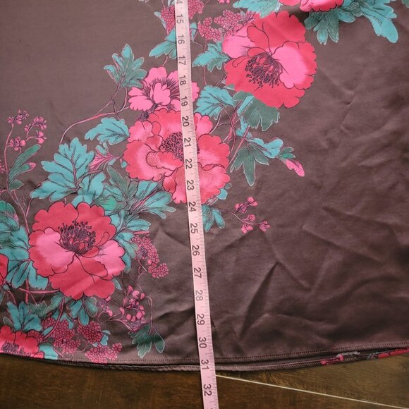 Free People Salvatore Set Womens S Floral Romance Coquette 90s Lace Satin Brown - Picture 10 of 10